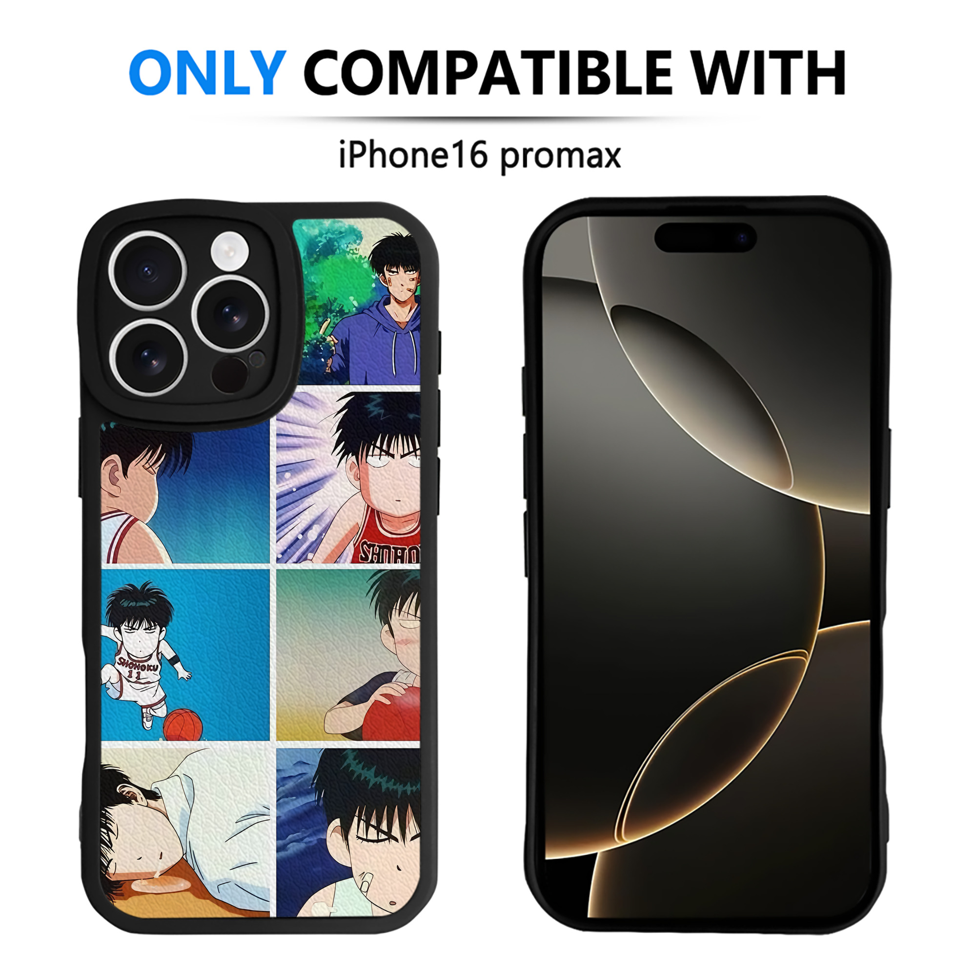 （画像用） SLAM DUNK／スラムダンク 【iPhone 16シリーズ対応】シリコンスマホケース（レザー調） 材質：シリコン
